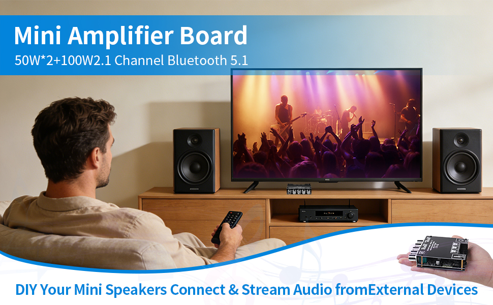 Bluetooth 5.1 Audio Stereo Amplifier Board