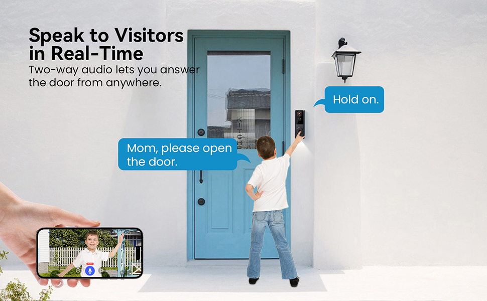 doorbell camera wireless 2-way audio