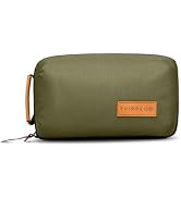 Tech Bag Organizer - Small Electronics Organizer Pouch for Travel - Premium Travel Case with Leat...