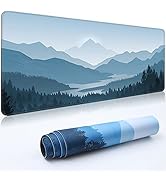 Desk Mat,Large Mouse Pad 35''×15.6''×0.12'' XXL Extended Gaming Mouse Pad Mat with Non-Slip Base ...