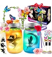 FUNZBO Fairy Lantern Craft Kits - Fairy Lights Battery Operated Crafts for Kids Ages 4-8, Arts an...
