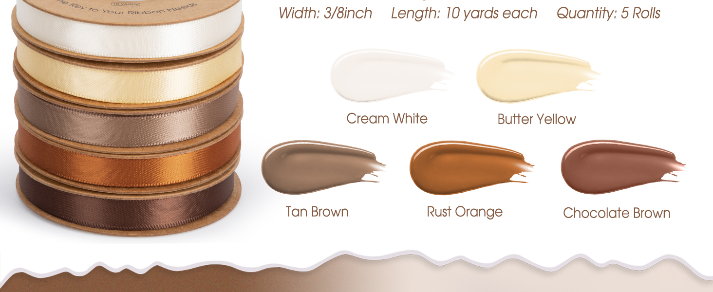 christmas ribbon brown