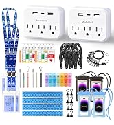 Novalunae Cruise Essentials 2026 for Family,44 PCS Cruise Kit with Non-Surge Protector Power Stri...