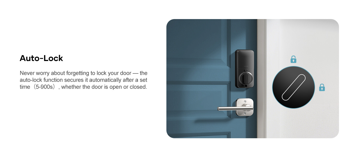 keyless entry door lock deadbolt with handle set