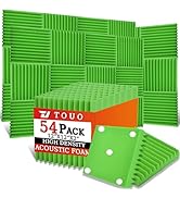 TOUO 54 Pack Acoustic Panels – Sound Proof Foam Panels for Wall 12