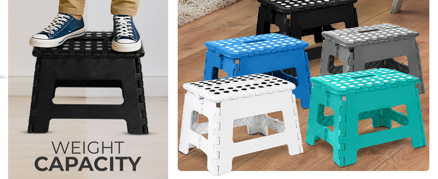 folding footstool foot step stool foldable bathroom stool utopia home folding step stool