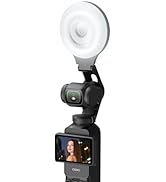 AMAZEAR LED Light for DJI OSMO Pocket 3 Accessories, Auto-Follow Gimbal Selfie Vlog Video Auxilia...