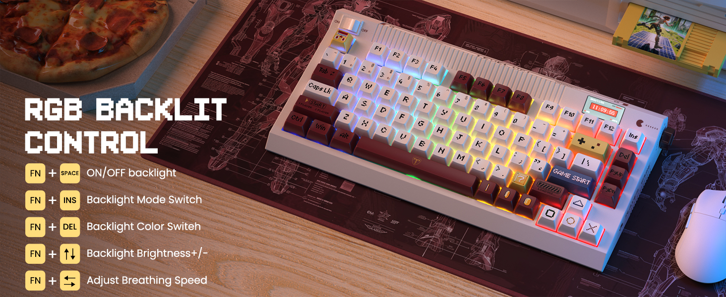 wireless creamy keyboard