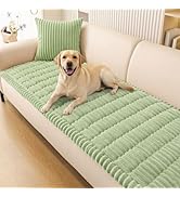Smiry Couch Cover for Dogs Washable, Non Slip Fuzzy Pet Couch Covers for 3 Cushion Sofa Pet Frien...