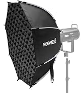 NEEWER 35.4'' Octagonal Softbox, Quick Release Parabolic Soft Box with Bowens Mount, Diffusers, G...
