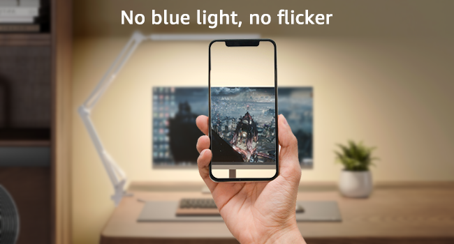 No blue light, no flicker