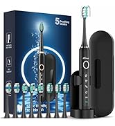 Rtauys M5 Sonic Electric Toothbrush for Adults and Kids - Rechargeable Toothbrush with Electric T...