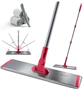 JOYMOOP 18 Inch Dust Mop for Hardwood Floors, Heavy Duty Industrial Wet Dry Mops with Telescopic ...