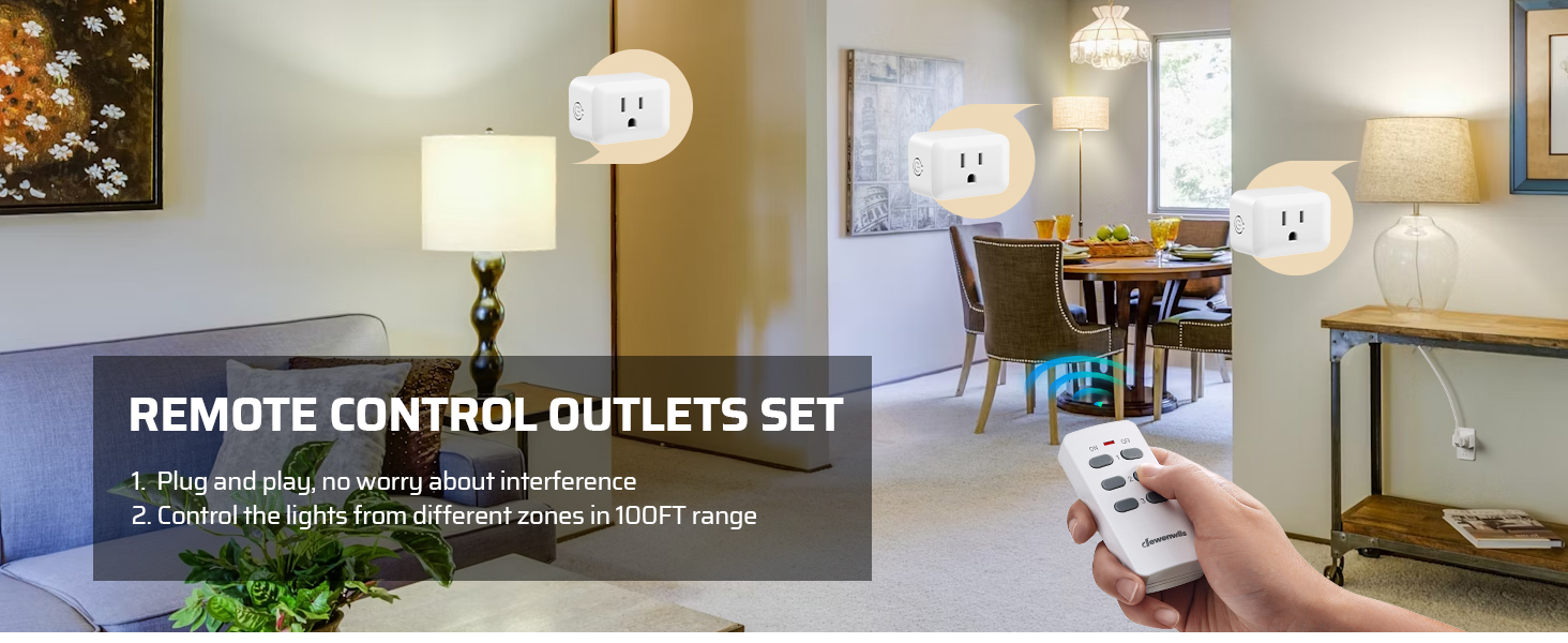 wireless remote control outlet