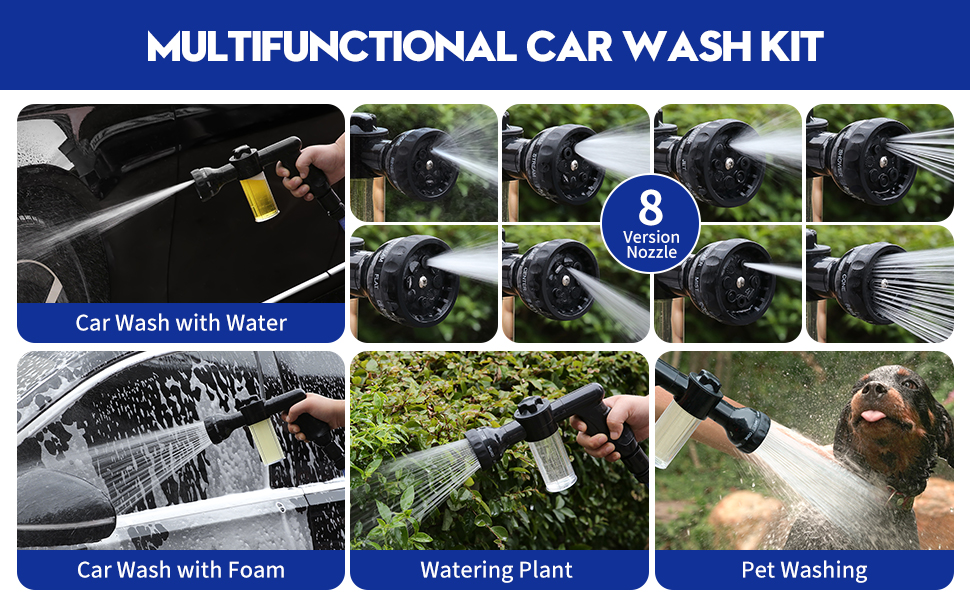 car wash kit with foam gun