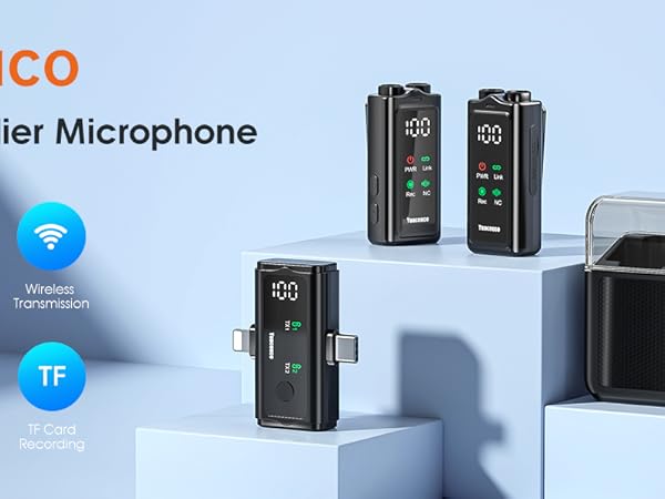 Wireless Lavalier Microphone for iPhone