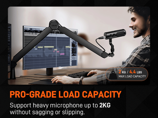 metal microphone boom arm