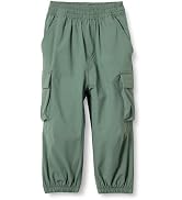 Essentials Unisex Kids and Toddlers' Cargo Parachute Pants, Joggers with Elastic Waist, Dr...