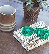 PURPLE CANYON Green Color Therapy Mood Glasses Migraine Glasses Light Therapy Chakra Healing Glas...