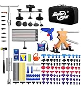 Super PDR Paintless Dent Repair Kit 148PCS Dent Puller Kit with LED Light Board Can Removal 99% o...