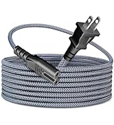 Power Cord, Homair 6.6ft Nylon Braided AC Power Cord for PS5 / PS4 / PS4 Slim / PS3 Slim / PS3 Su...