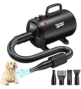 Dog Dryer High Velocity Dog Hair Dryer with 4 Nozzles 5.2HP/3800W (Professional Super Cyclone), S...