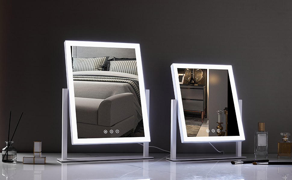 mirror with lights for makeup desk