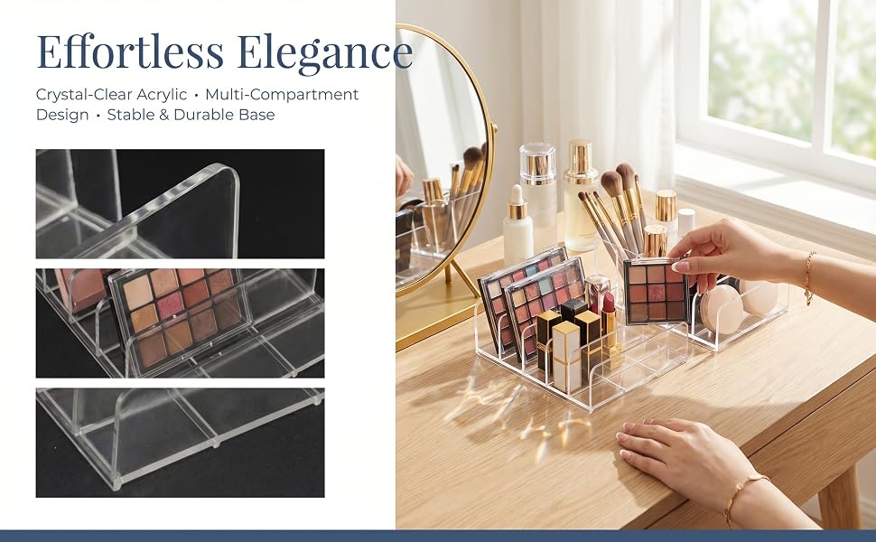acrylic makeup organizer for travel