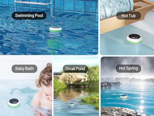 INKBIRD Solar Wireless Pool Thermometer with 7-in-1 WiFi Gateway Swimming Pool Thermometer