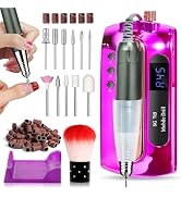 LimeGirl Nail Drill Professional 45000RPM, Electric Nail File for Acrylic Nails Gel Nails, with 1...