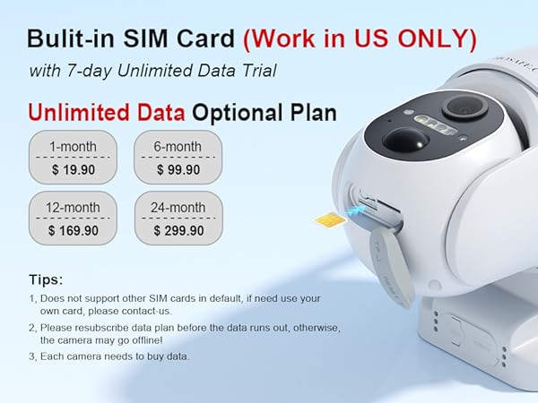 Need to subscribe optional data plan for the wireless outdoor security camera