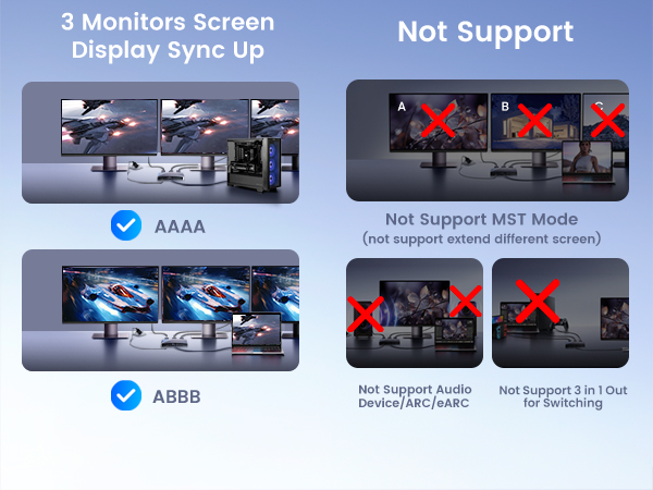 hdmi splitter 1 input 3 output 