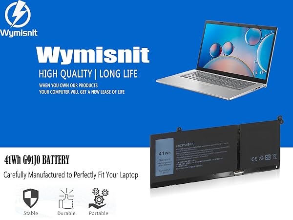 G91J0 Battery for Dell Inspiron 15 3511 3520 13 5330