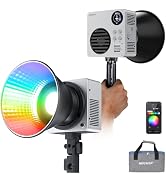NEEWER HB80C RGBWW LED Video Light with Built-in 72Wh Battery &amp; 100W PD Fast Charging, 80W Mini R...