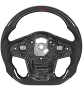 Steering Wheel, Carbon Fiber Automotive Racing Nappa Perforated Leather Fit for GR Supra A90 2020+