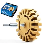 S SATC Eraser Wheel 4 Inch Decal Remover Eraser Wheel 1 Pack with Adapter Rubber Eraser Wheel for...