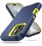 ACAGET for iPhone 17 Case Rugged Heavy Duty Matte Protective Phone Cases with Port Anti Dust Plug...