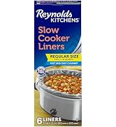 Reynolds Kitchens Slow Cooker Liners, Regular (Fits 3-8 Quarts), 6 Count