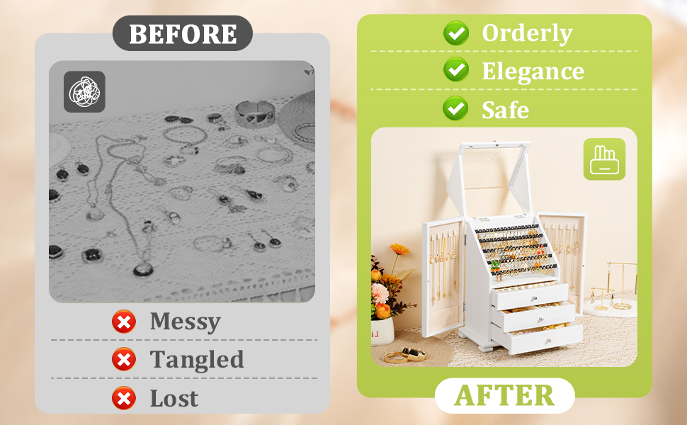 jewelry box organizer jewelry boxes for women earring holder organizer for girl