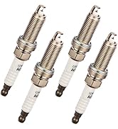 BDFHYK Set of 4 Double Iridium Spark Plug Compatible with Nissan 2009-2019, compatible with Infin...