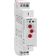 Multifunction Time Relay, IGEYAPA 16A Delay ON Off GRT8-M1 AC DC 12-240V with 10 Relay Timer Cont...