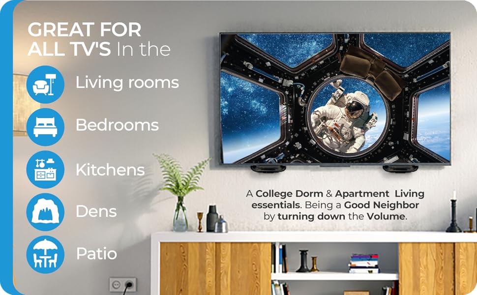 TV on wall 