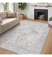 GENIMO 5x7 Area Rugs for Living Room, Machine Washable Rugs, Low Pile Non Slip Rug for Bedroom, D...