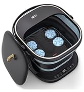 black foot spa bath massager
