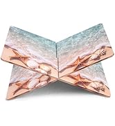Beach Book Stand 2-Piece Acrylic Book Holder12.5 x 9.5X 5.5 in Reading Open Large Display Stand f...