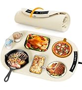 Food Warming Mat, Electric Warming Trays for Food Countertop Buffet, Food Warmers for Parties Foo...