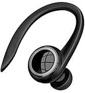 ELOVEN Bluetooth Earbud Single Ear Earpiece Sports Earphone with Hook for iPhone 14 Pro Max Noise...