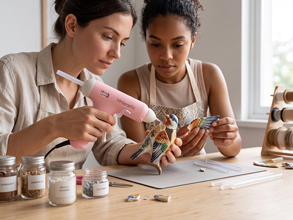 Combining daily utility and charming looks, this hot glue gun makes a perfect small gift for friends