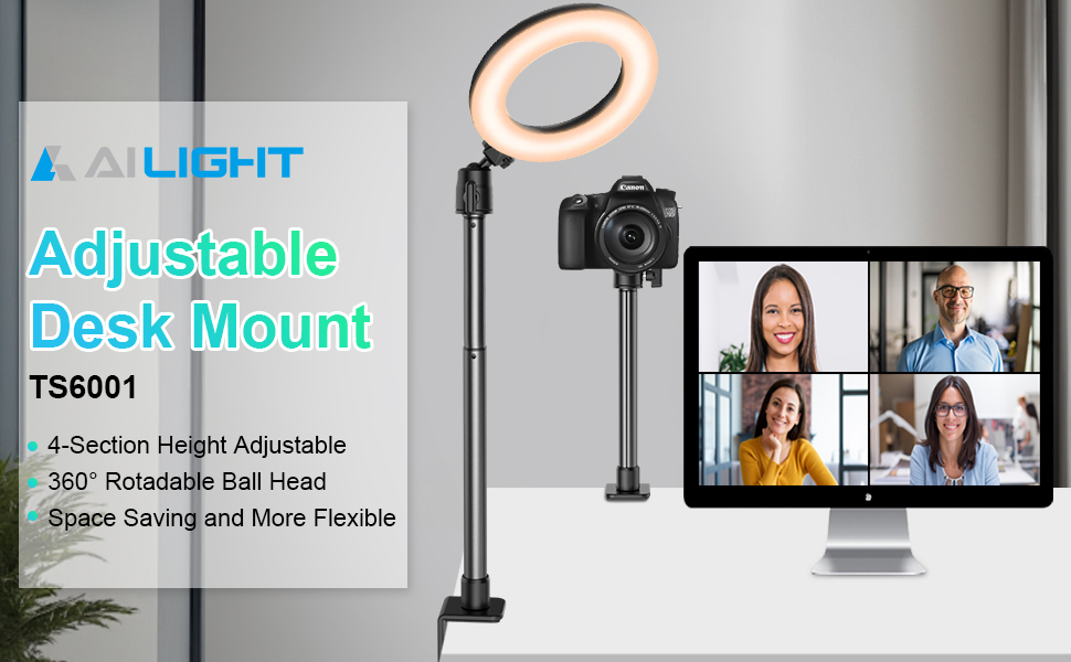 Adjustable Desk Mount for Camera