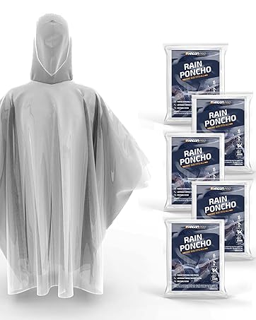 rain ponchos for adults with hood